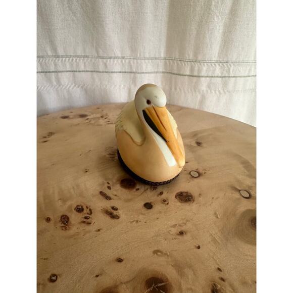 Vintage Jasco Pelican Bird Figurine Soft Sculpture Taiwan Mid Century Decor - Picture 2 of 6
